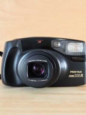 Share Pentax Zoom 105-R 35mm Point and Shoot Film Camera 38-105mm Tested Working